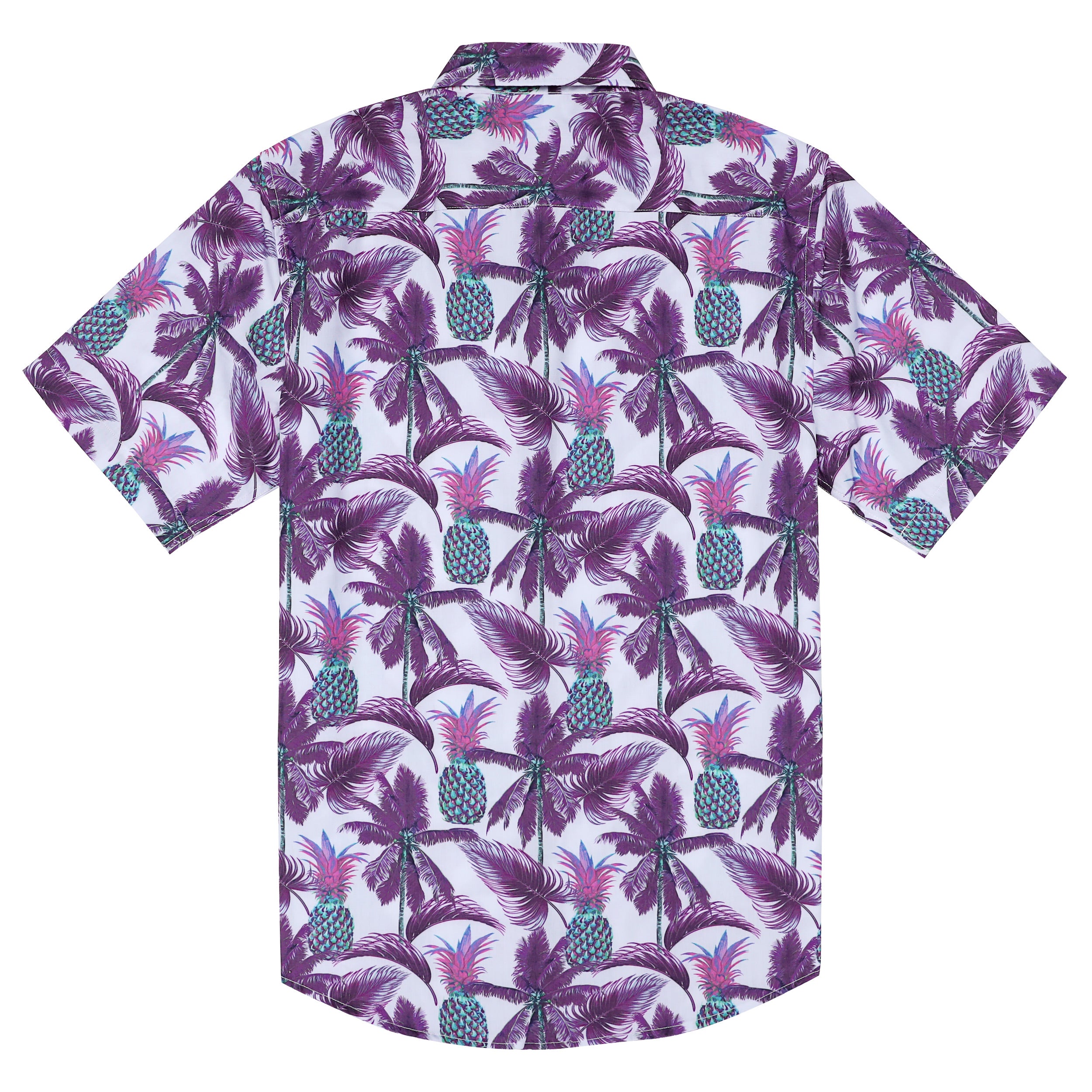 Hawaiian Shirt for Men Aloha Tropical Short Sleeve Button Down Print Beach Shirts #2621