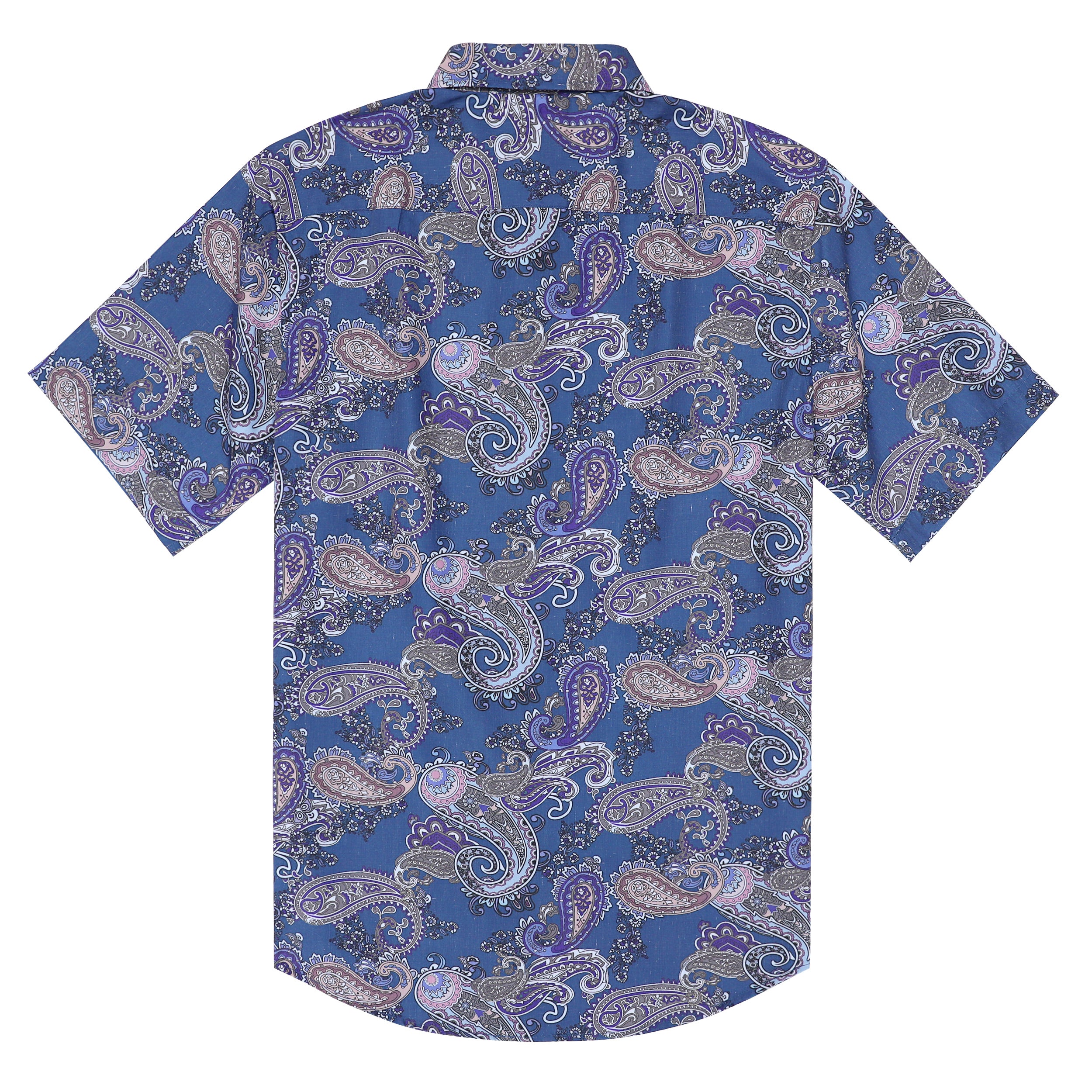 Hawaiian Shirt for Men Aloha Tropical Short Sleeve Button Down Print Beach Shirts #2623