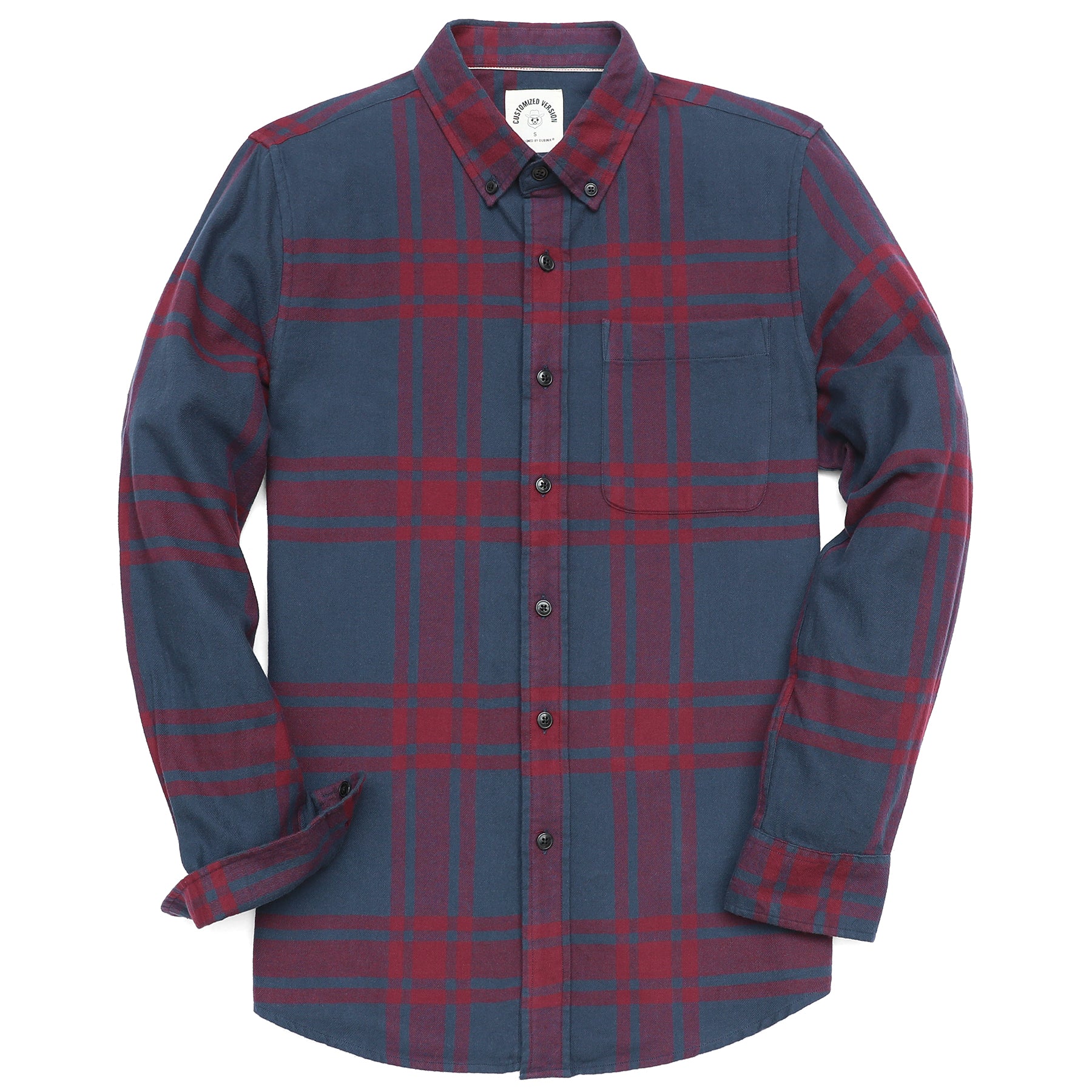 Men's Plaid Flannel Long Sleeve Shirts #0305