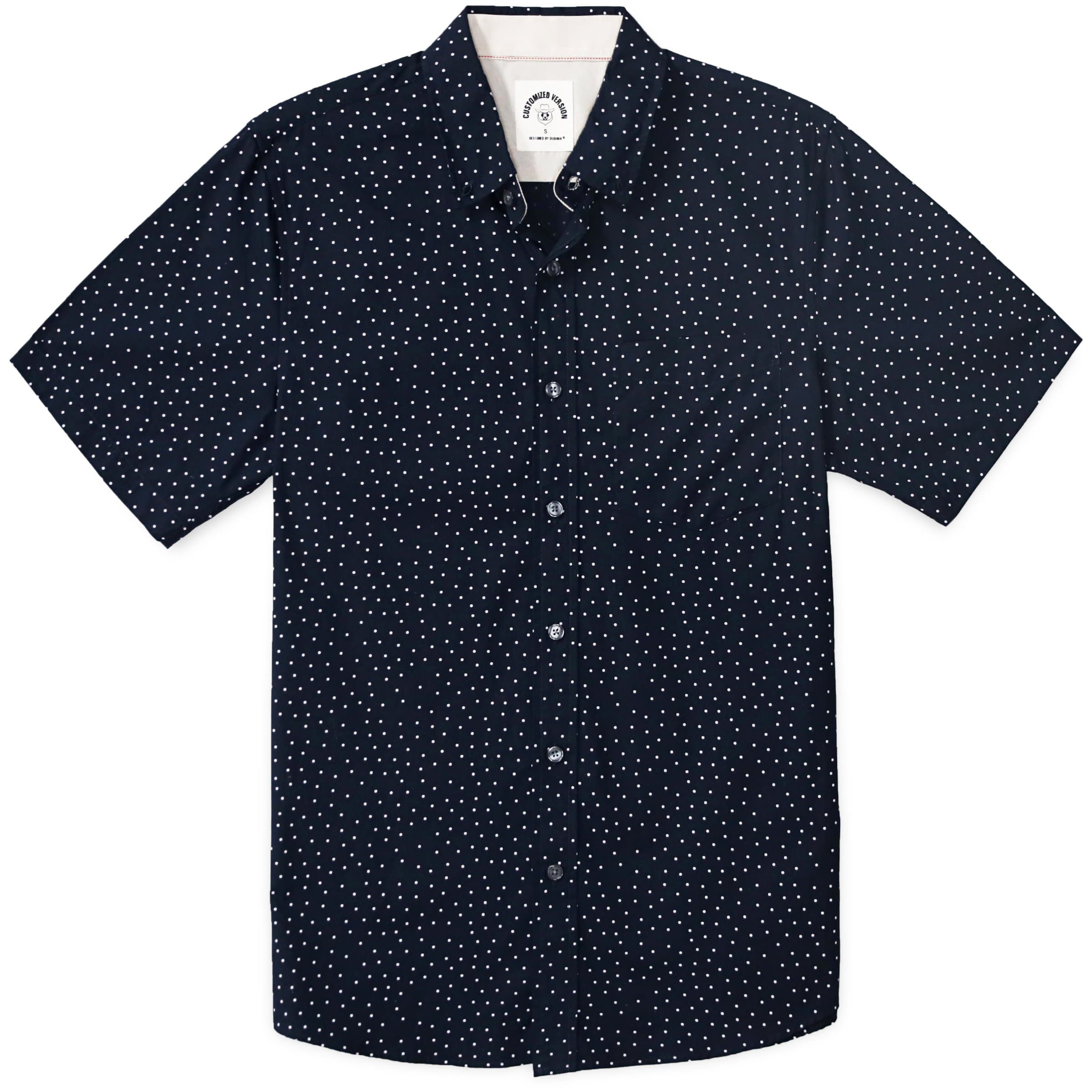 Men's casual short-sleeved cotton shirt #0102