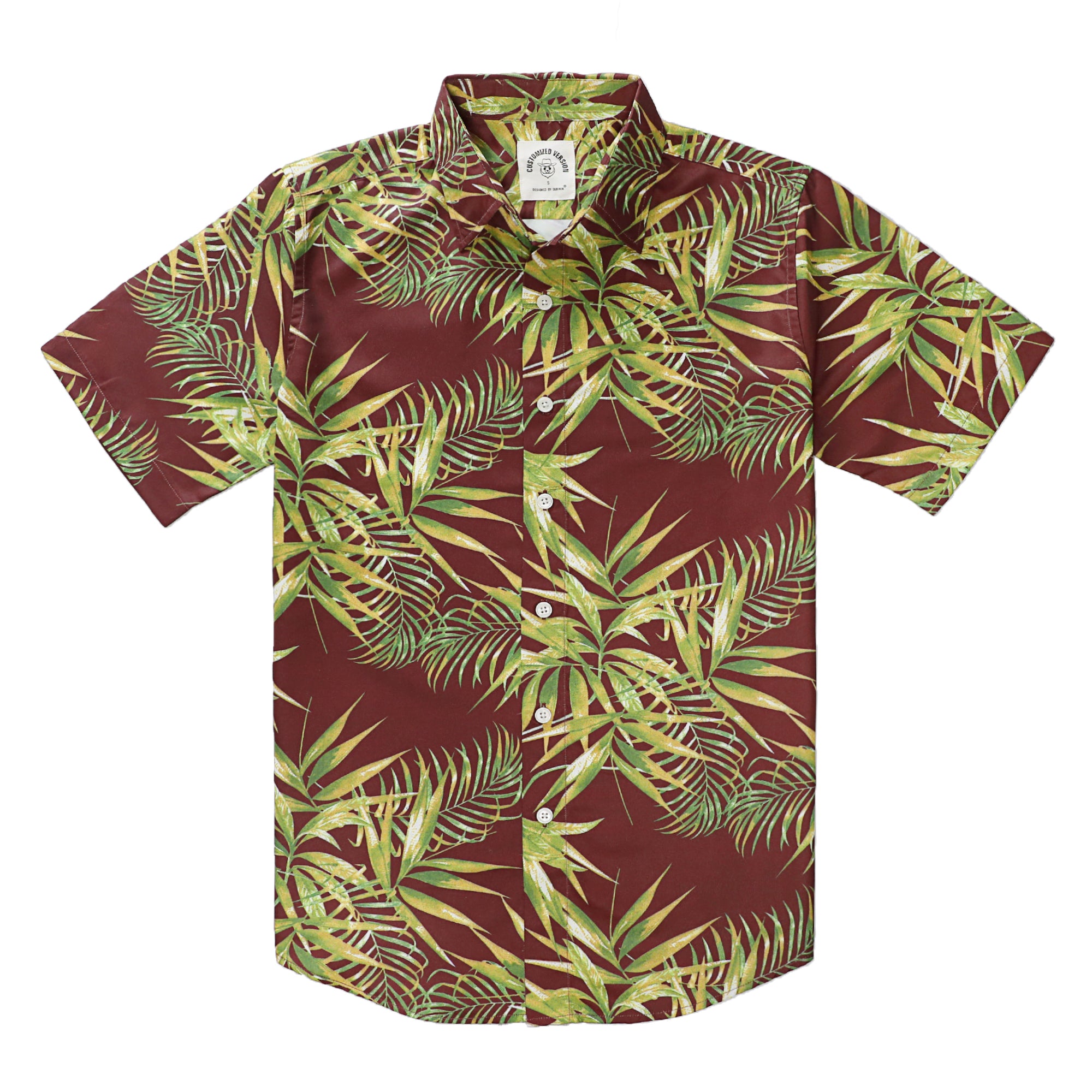 Hawaiian Shirt for Men Aloha Tropical Short Sleeve Button Down Print Beach Shirts #2609