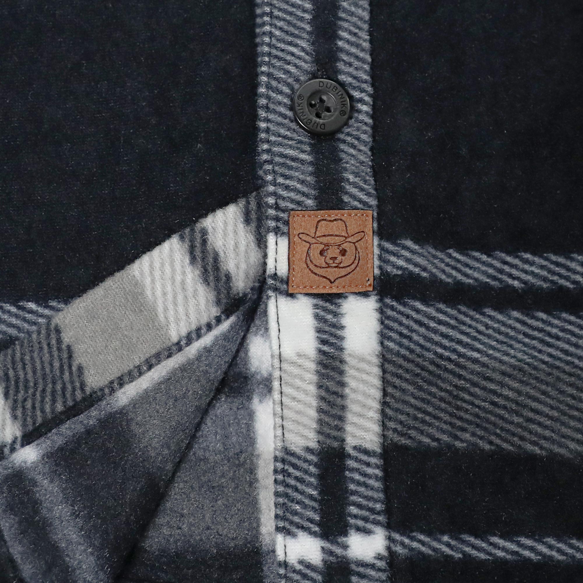 Dubinik® Mens Flannel Shirts Long Sleeve Flannel Shirt for Men Casual Button Down Brushed 100% Cotton Shirt #1816