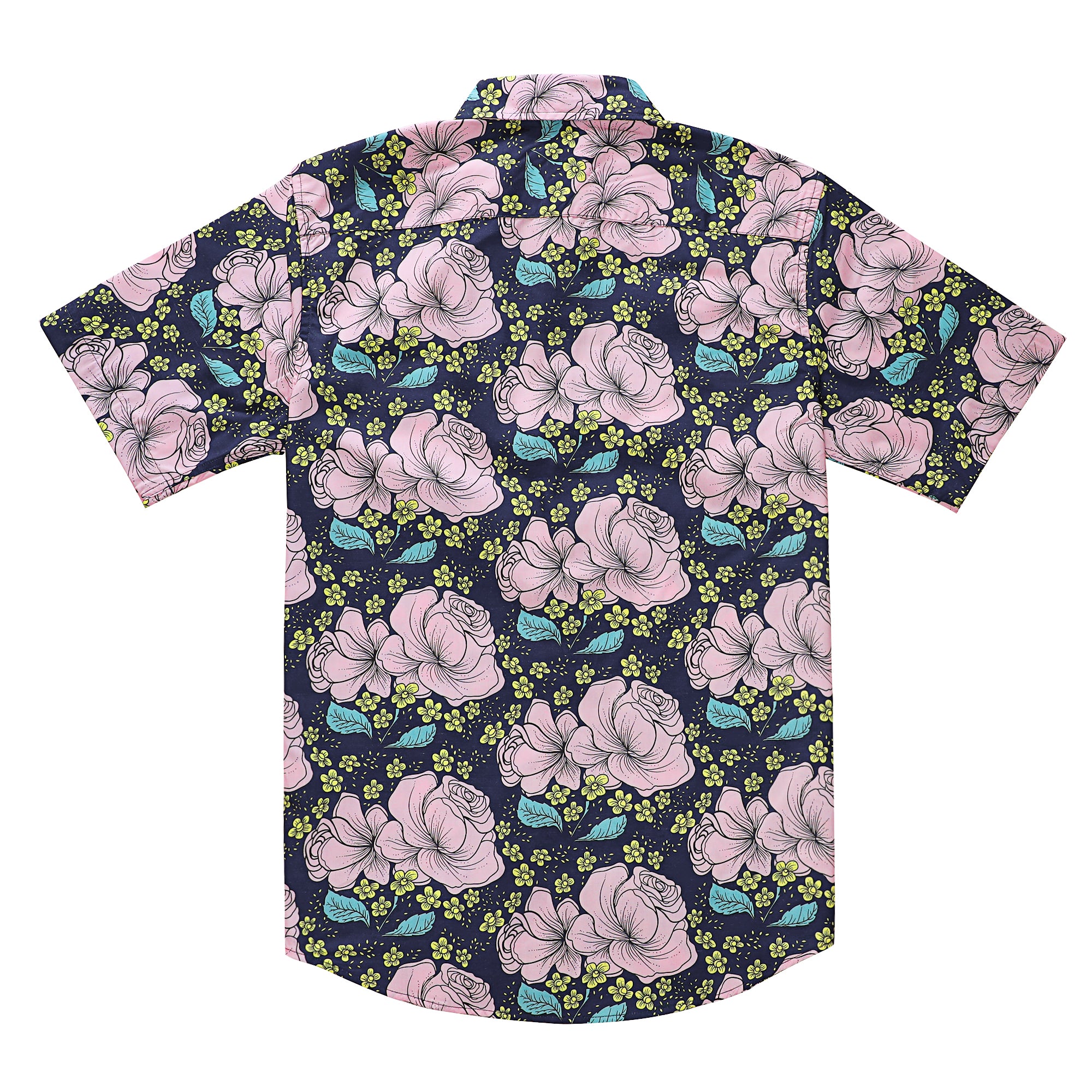 Hawaiian Shirt for Men Aloha Tropical Short Sleeve Button Down Print Beach Shirts #2613