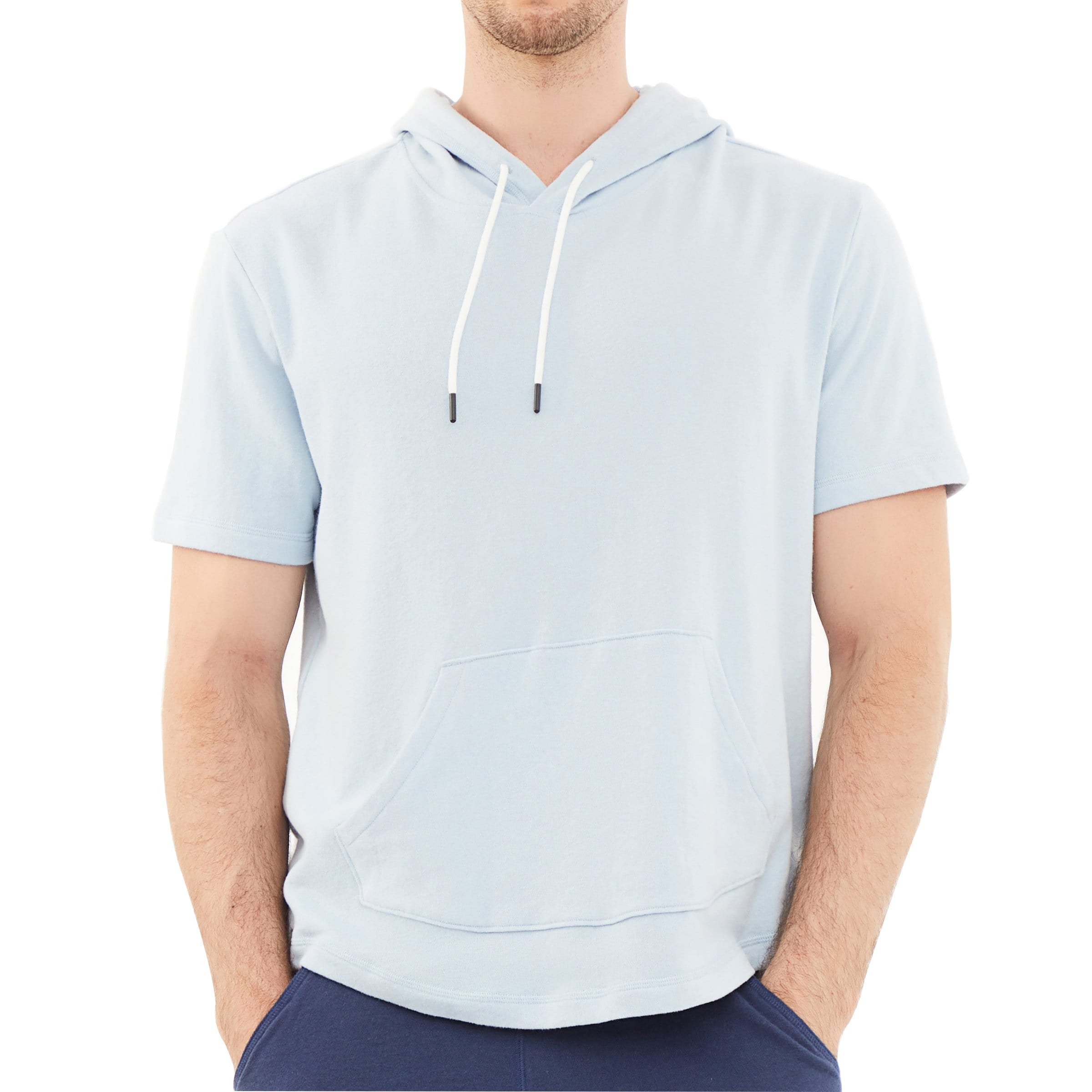 Men's Hoodies short-sleeved hooded sweatshirt #0607