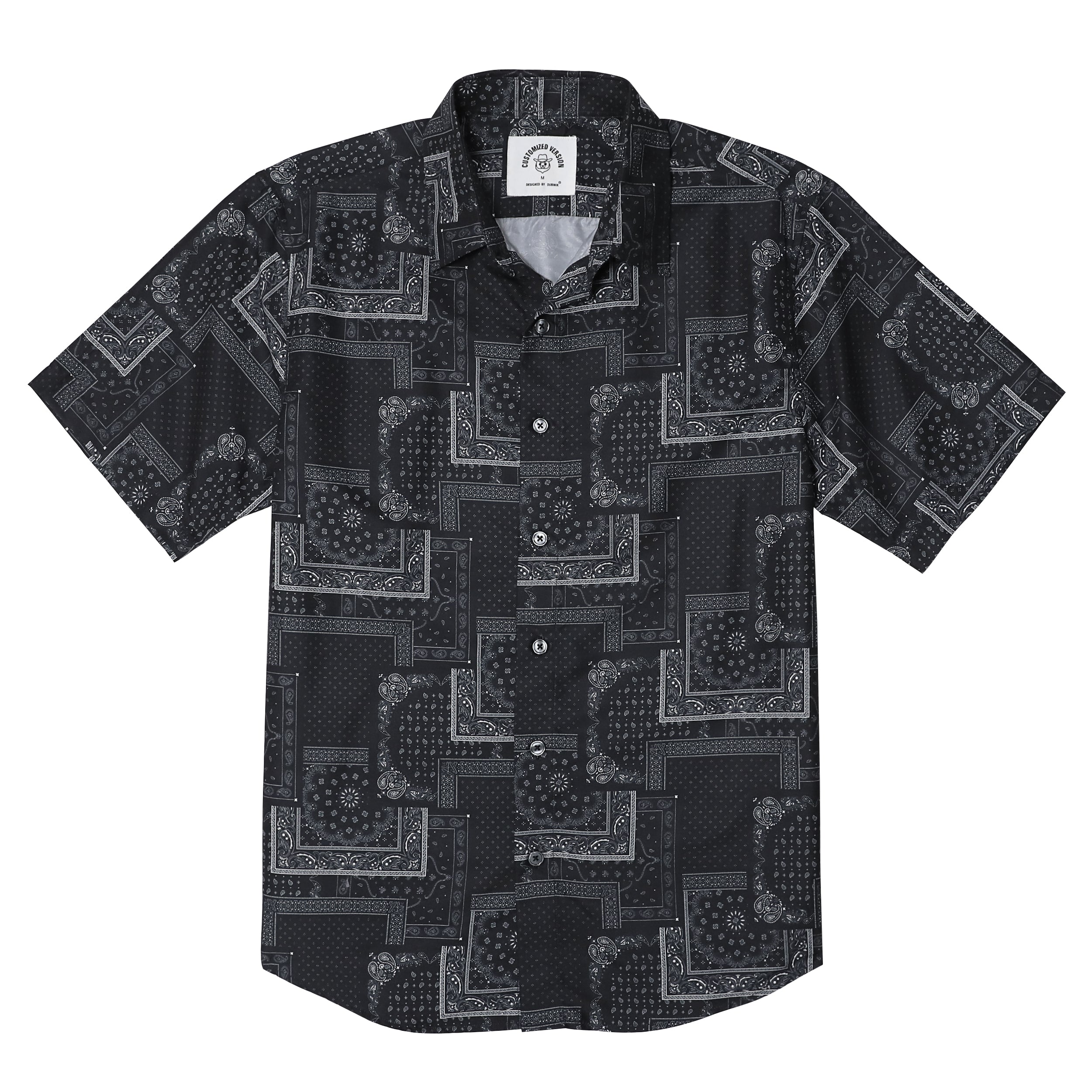 Hawaiian Shirt for Men Aloha Tropical Short Sleeve Button Down Print Beach Shirts #2615
