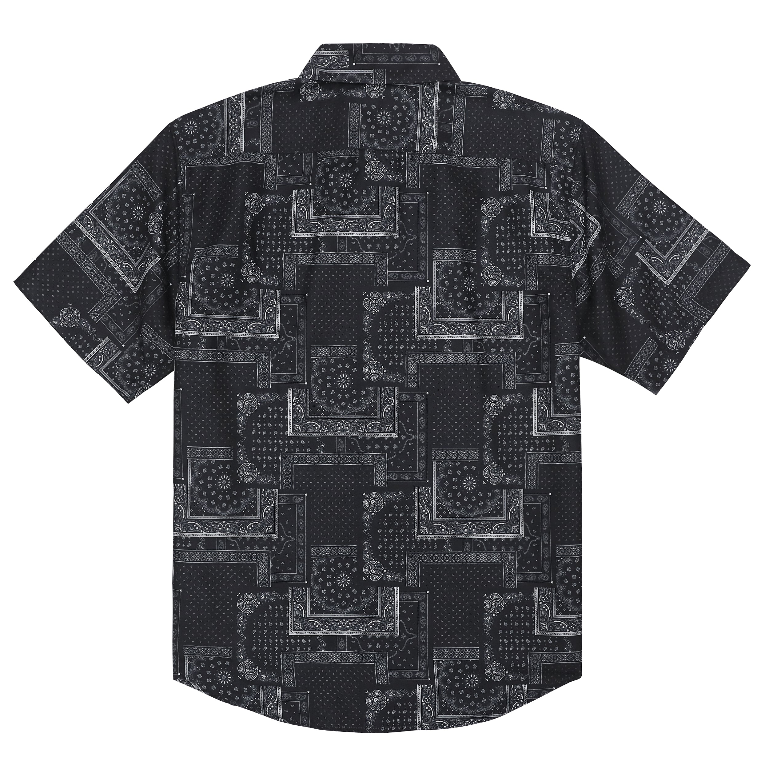 Hawaiian Shirt for Men Aloha Tropical Short Sleeve Button Down Print Beach Shirts #2615