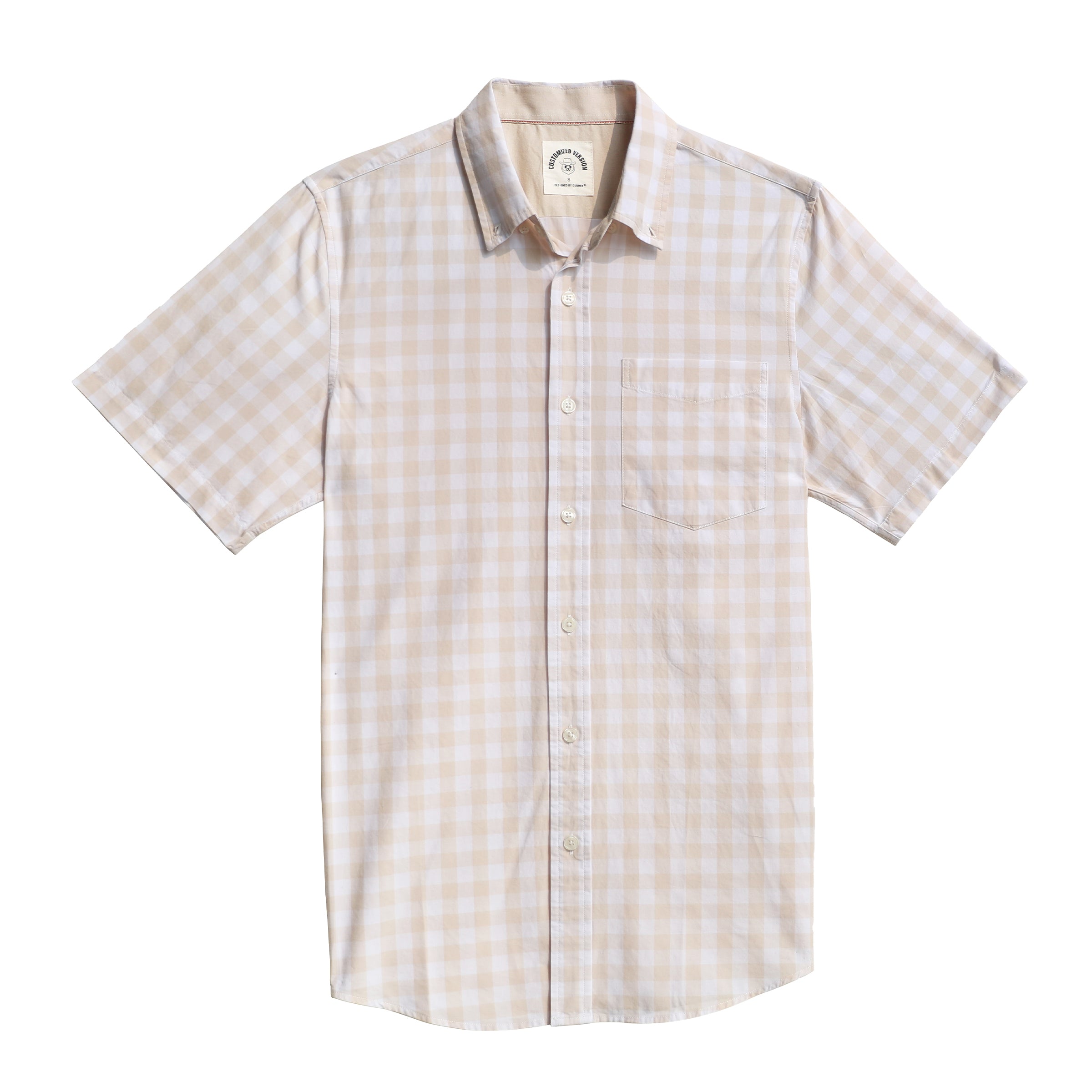 Men's casual short-sleeved cotton shirt #0023