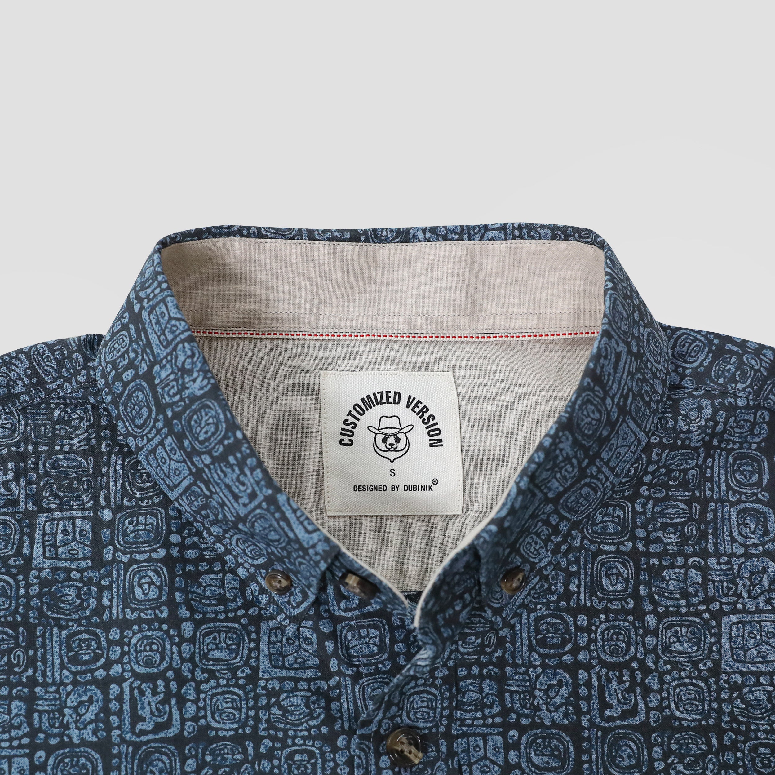 Dubinik Short Sleeve Button Down Shirts 100% Cotton Plaid Casual Shirt with Pocket #0111