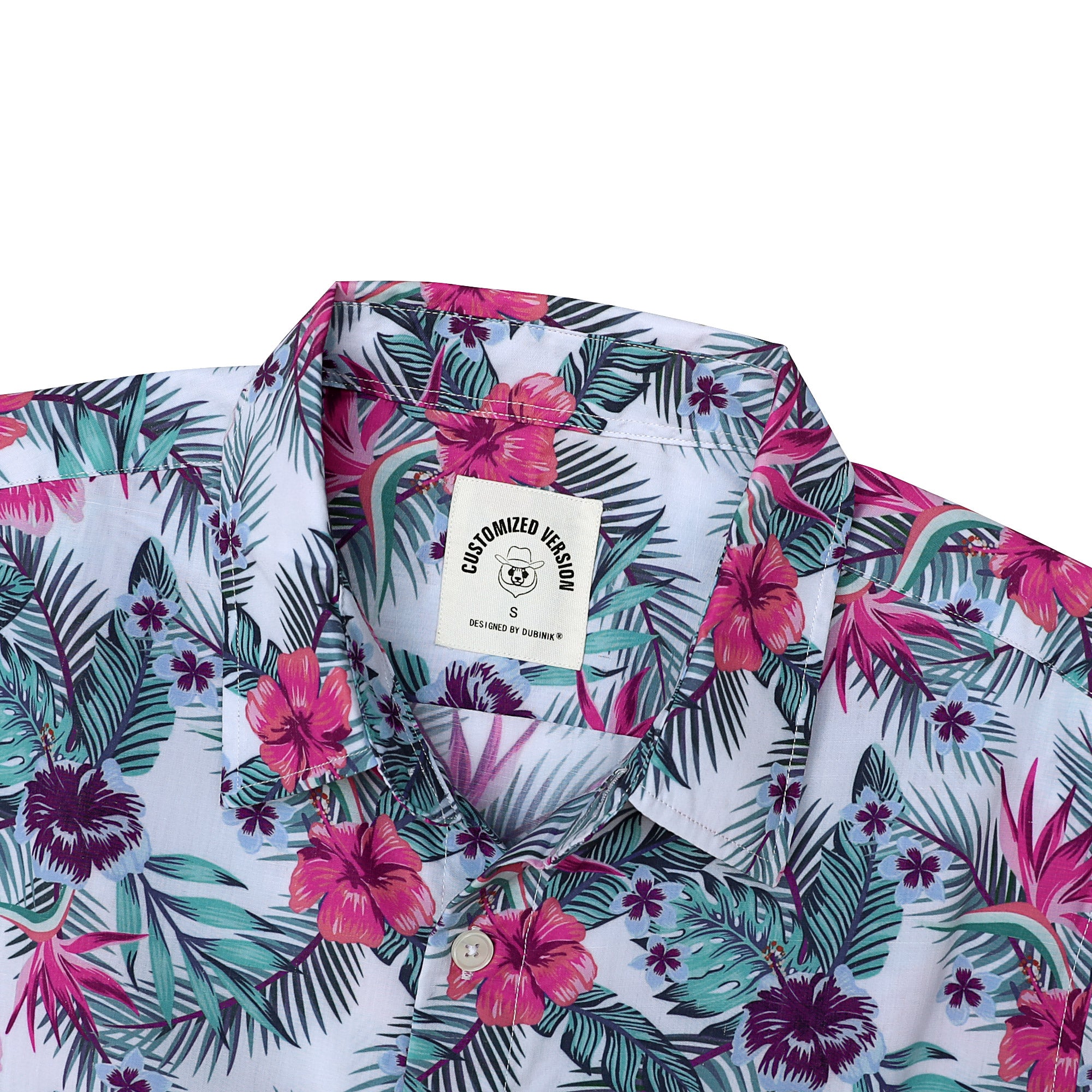 Hawaiian Shirt for Men Aloha Tropical Short Sleeve Button Down Print Beach Shirts #2622