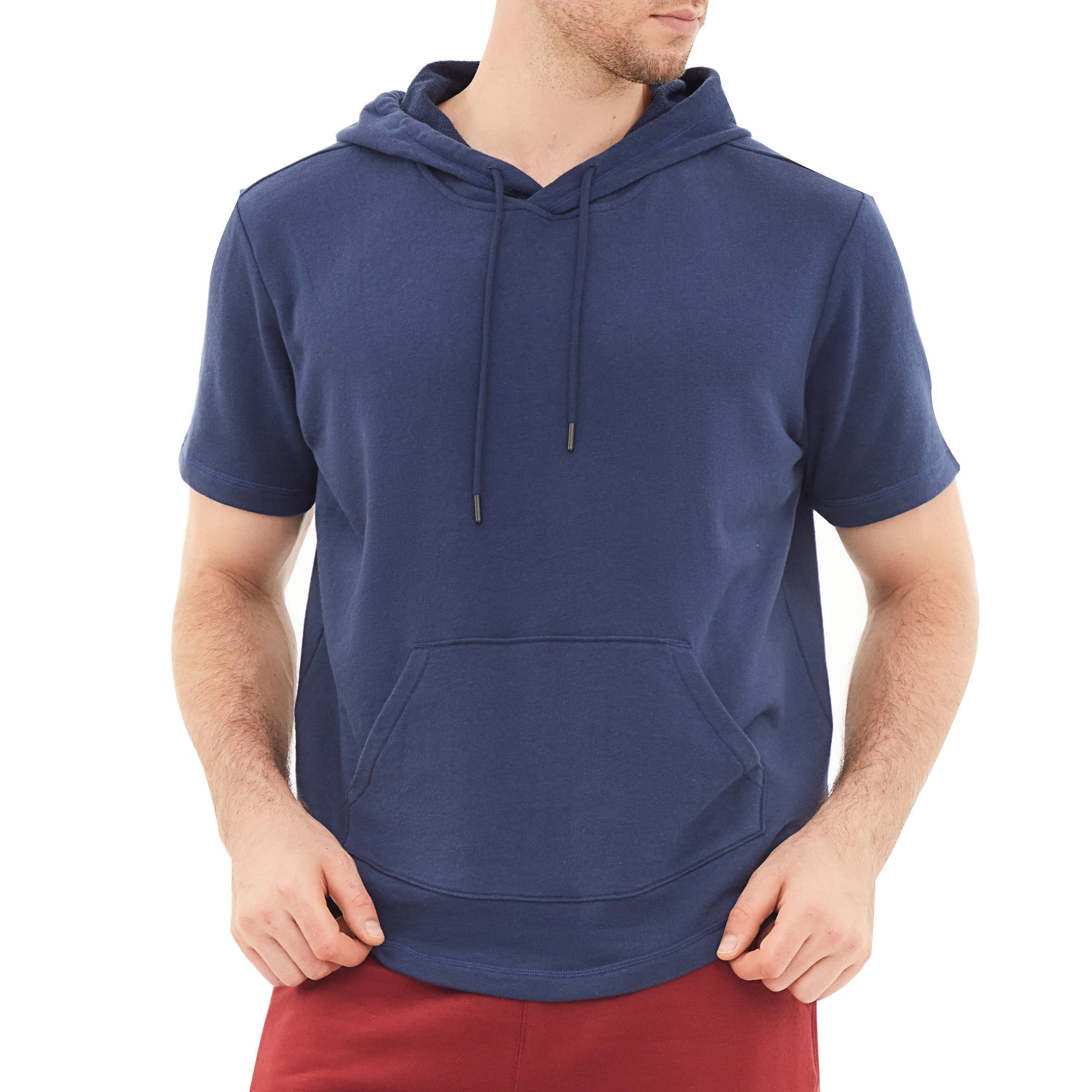 Men's Hoodies short-sleeved hooded sweatshirt #0602