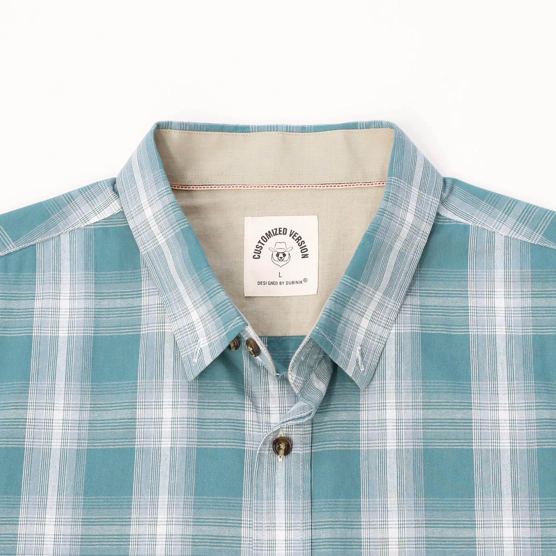 Men's casual short-sleeved cotton shirt #0016