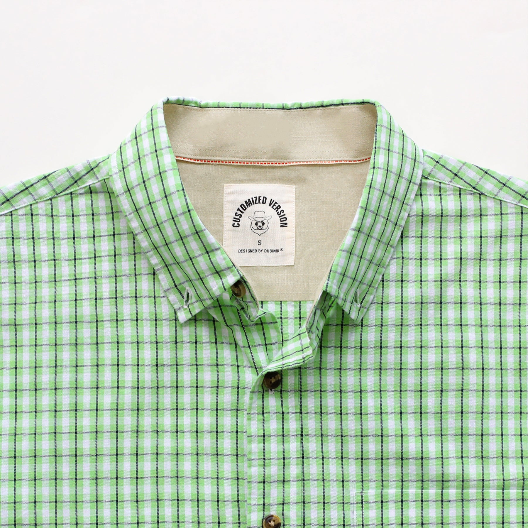 Men's casual short-sleeved cotton shirt #0011