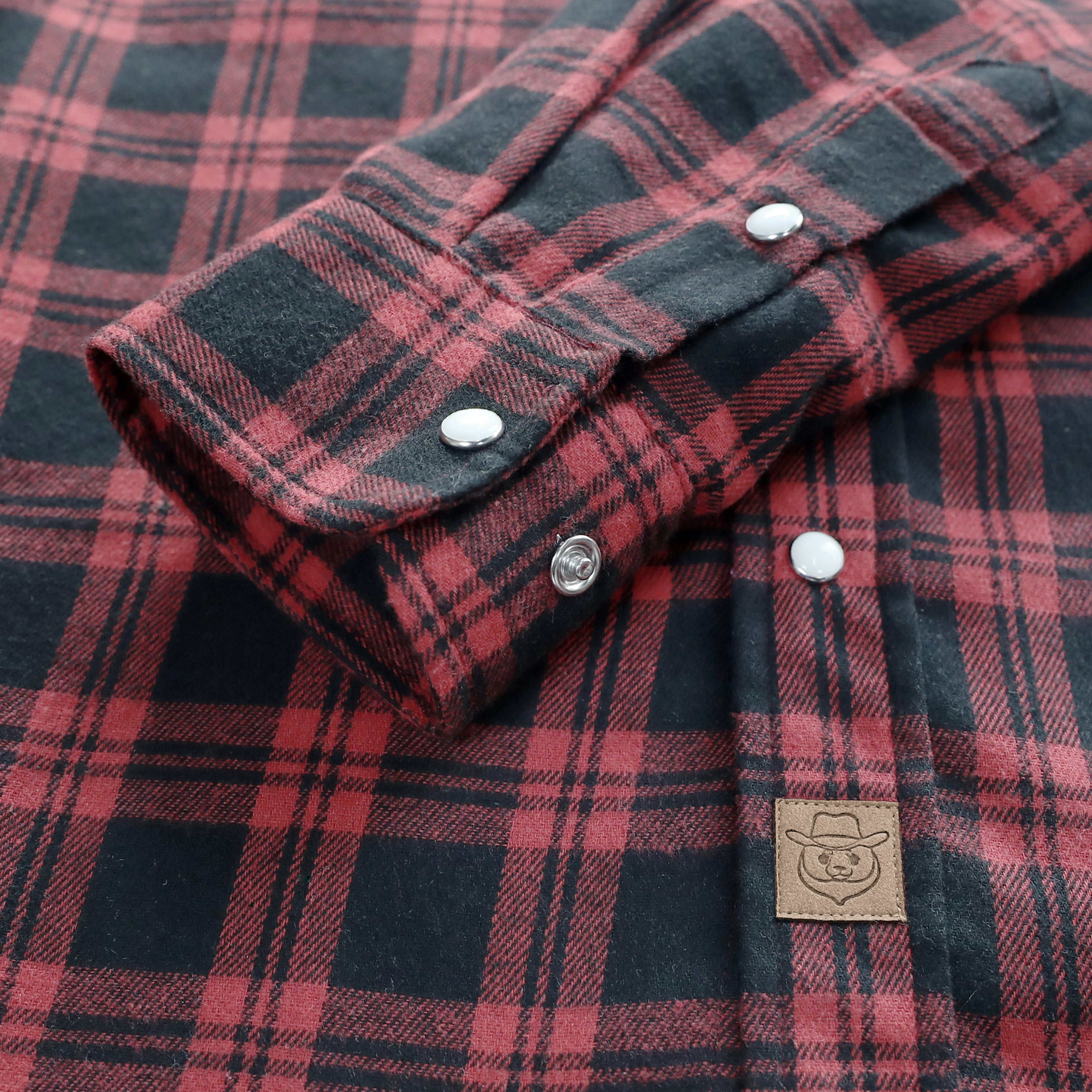Mens Flannel Long Sleeve Pearl Snap Buttons Western Cowboy Vintage Casual Shirts #2805