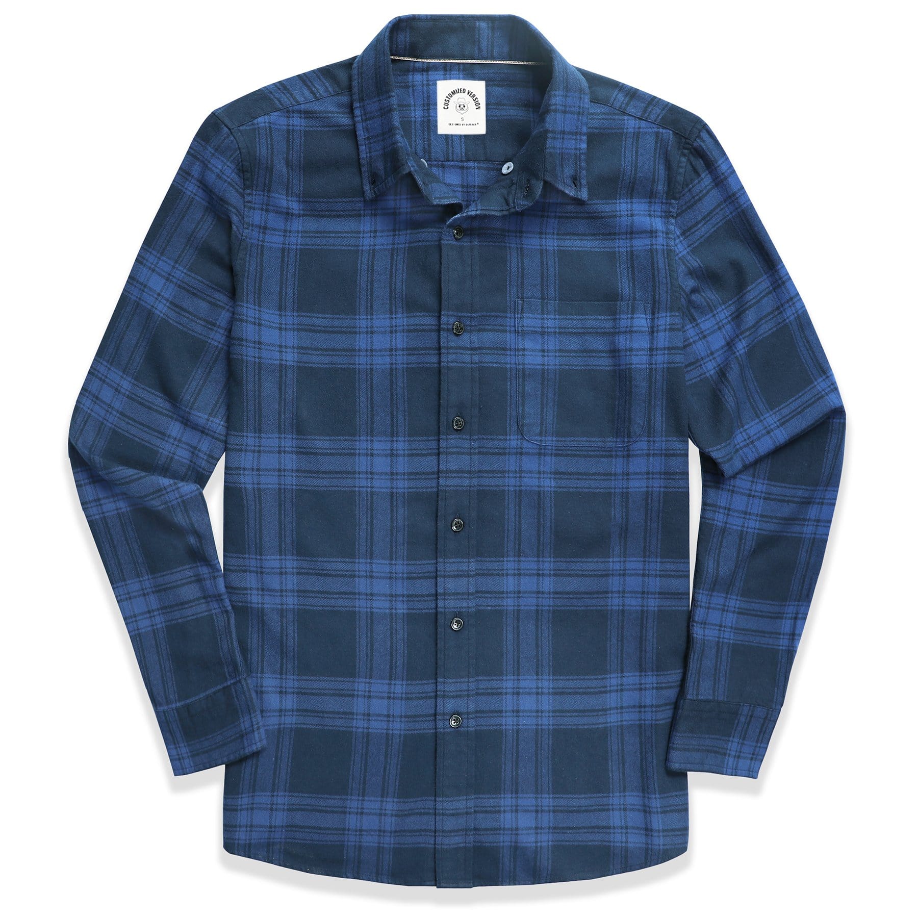 Men's Plaid Flannel Long Sleeve Shirts #0309