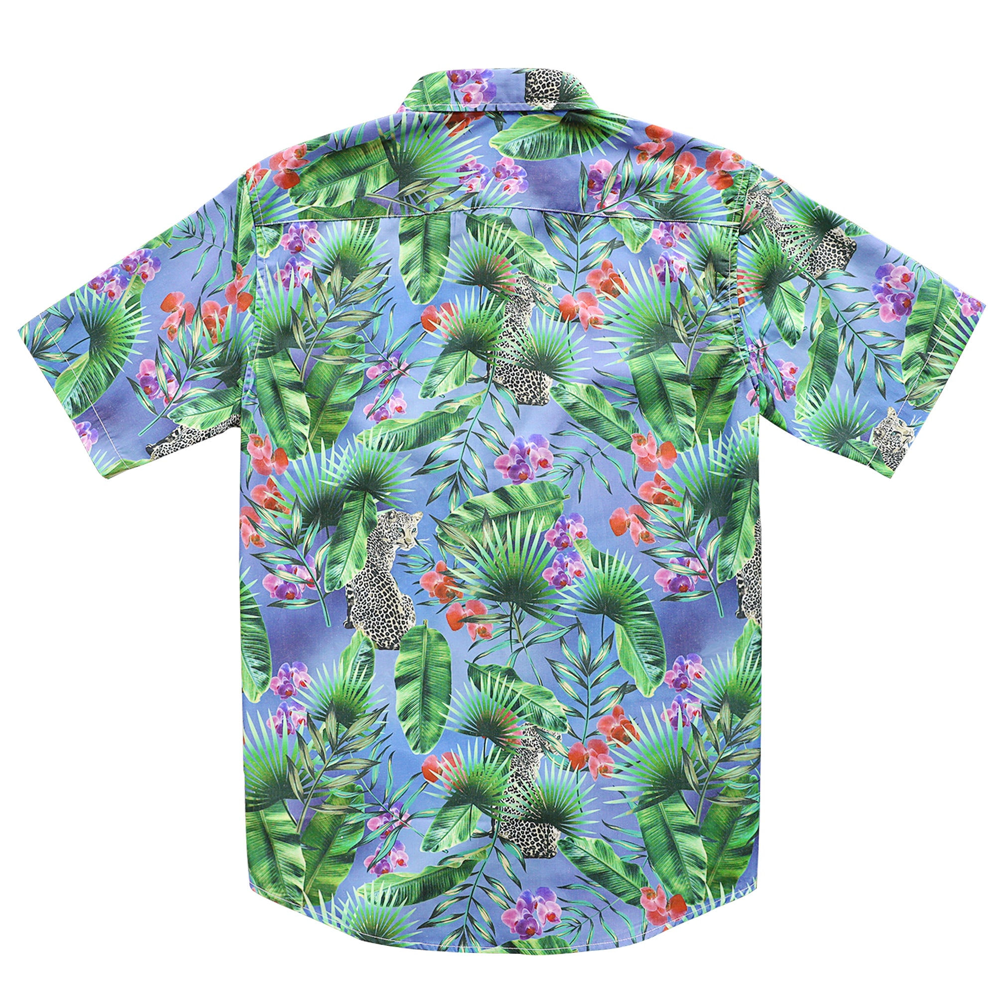 Hawaiian Shirt for Men Aloha Tropical Short Sleeve Button Down Print Beach Shirts #2603