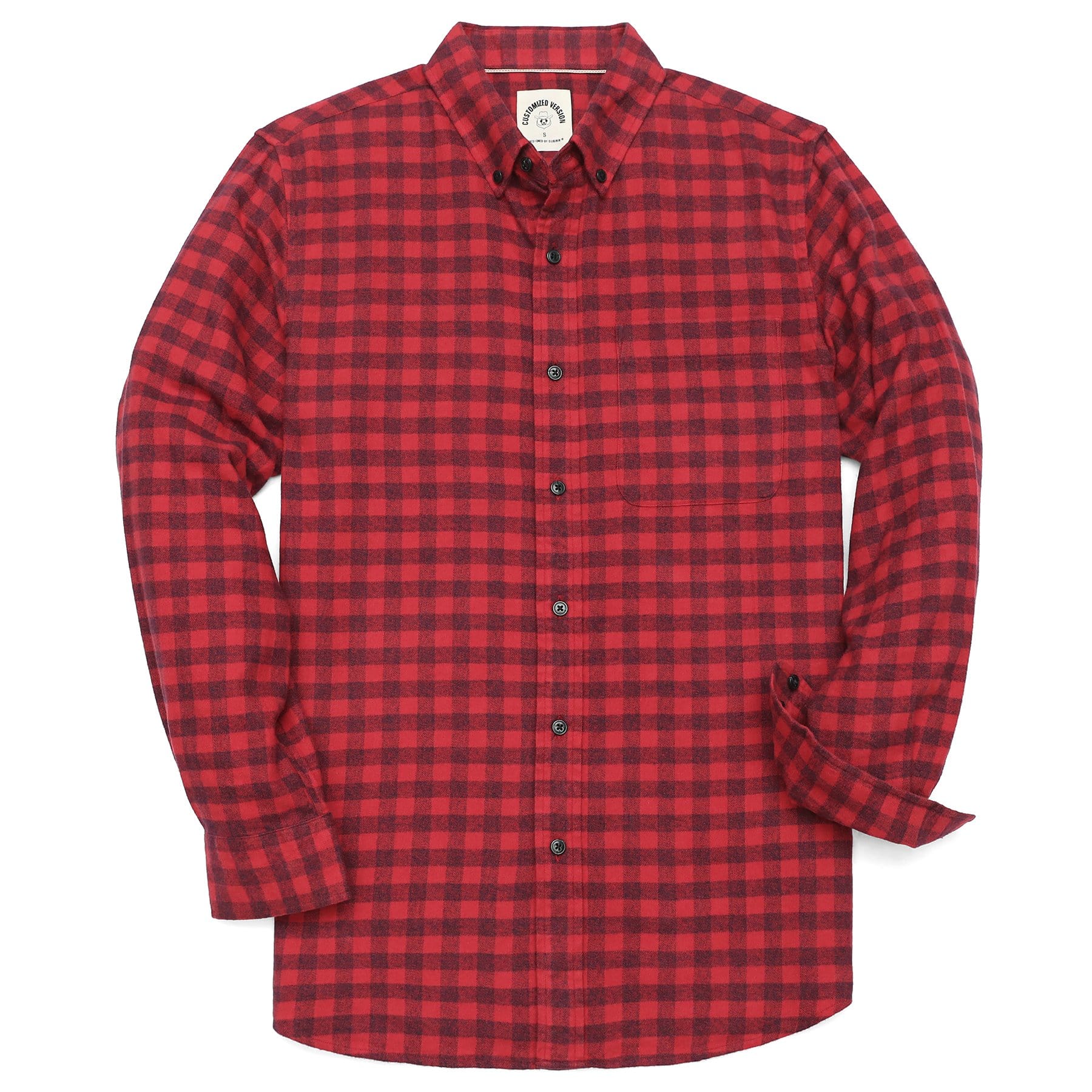 Men's Plaid Flannel Long Sleeve Shirts #0307