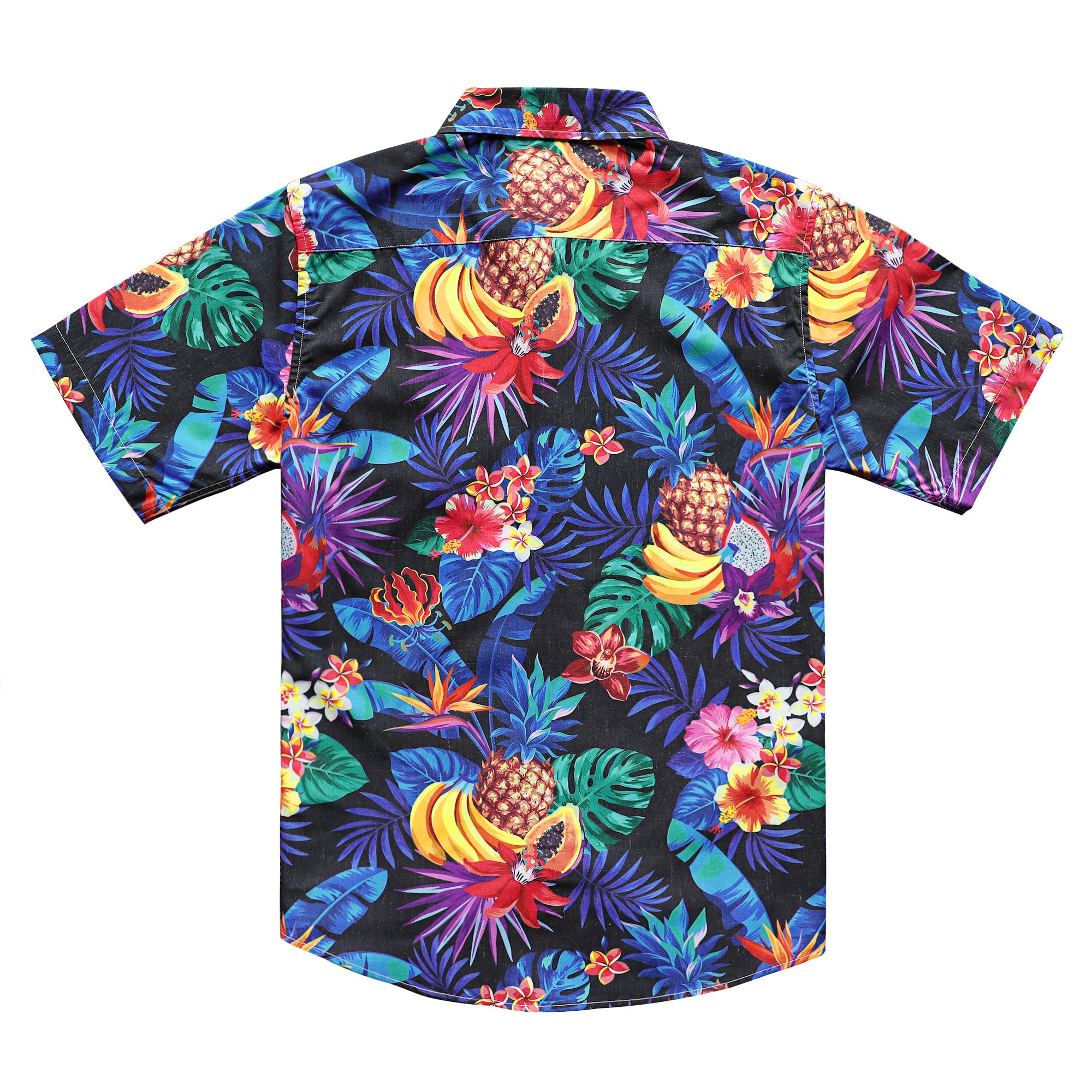 Hawaiian Shirt for Men Aloha Tropical Short Sleeve Button Down Print Beach Shirts #2606