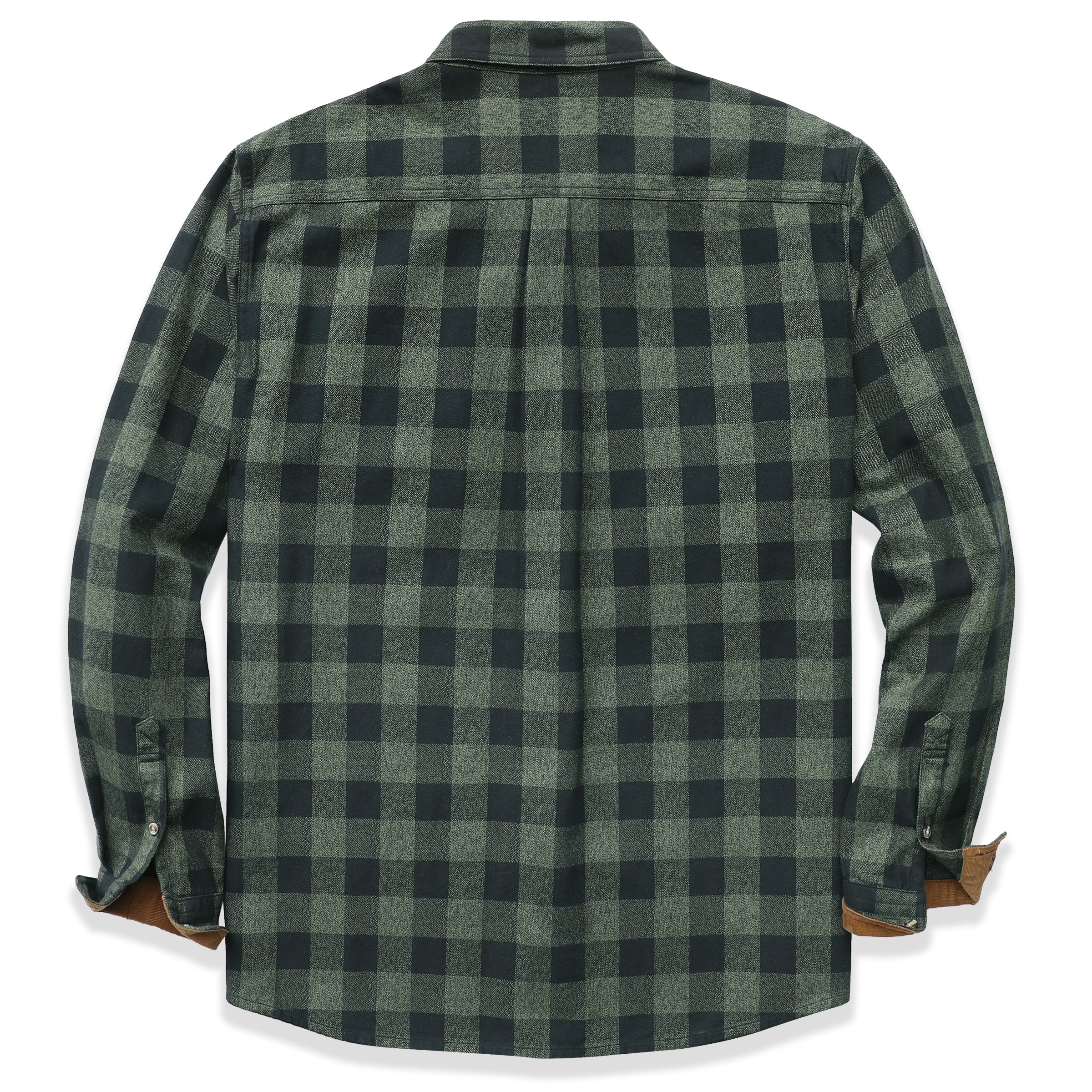 Mens Flannel Shirts Long Sleeve Flannel Shirt for Men Casual Button Down Brushed 100% Cotton Shirt #1018